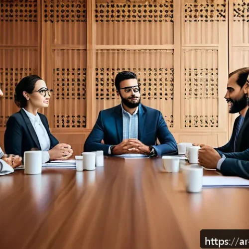 소통에서 발생할 수 있는 편견 다루기 - A diverse group of multicultural professionals engaged in an open and respectful discussion around a...